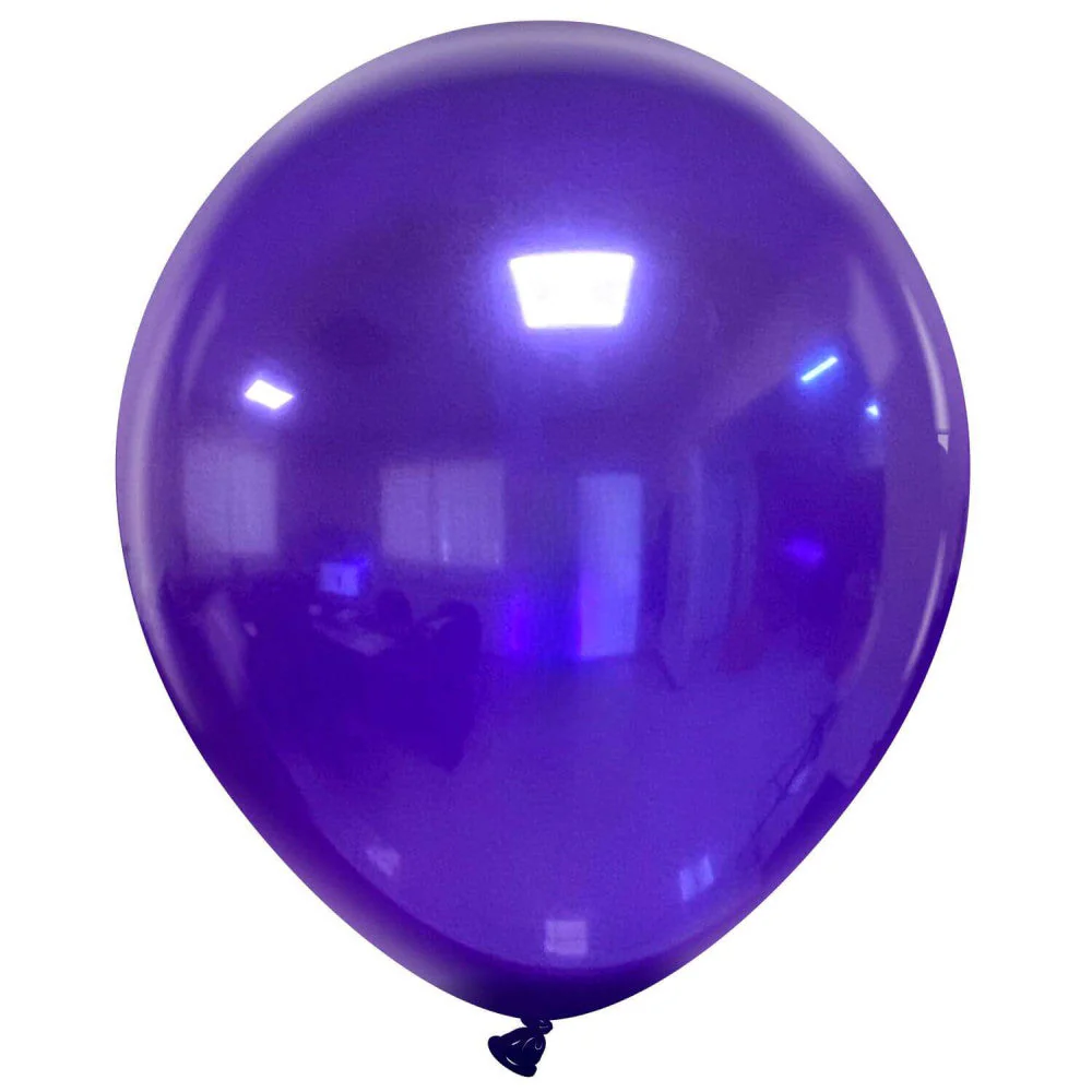 18" Cattex Brand Premium Brand Crystal Balloons (25 Per Bag) Purple