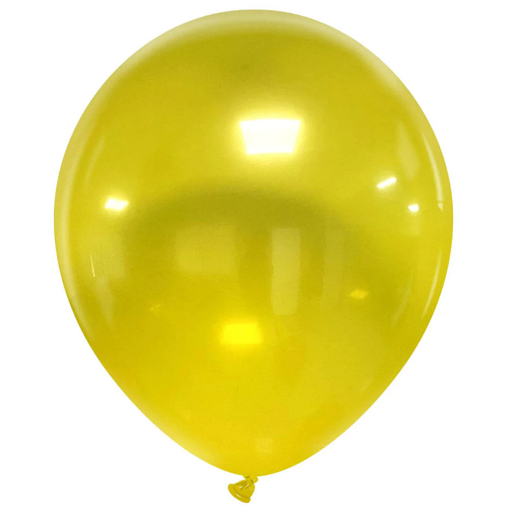 18" Cattex Brand Premium Brand Crystal Balloons (25 Per Bag) Yellow