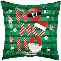 18" Christmas Ho Ho Ho Foil Balloon
