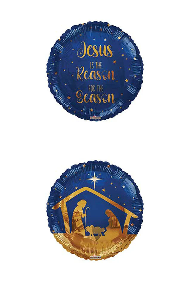 18" Christmas Scene Foil Balloon