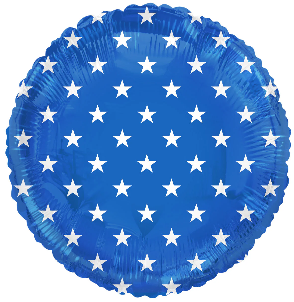 18" Circle USA Patriotic Stars Foil Balloon