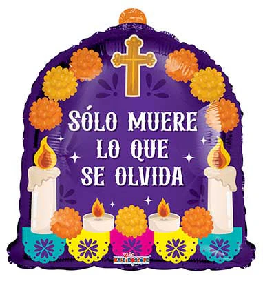 18" Dia De Muertos Altar Foil Balloon - Image 2