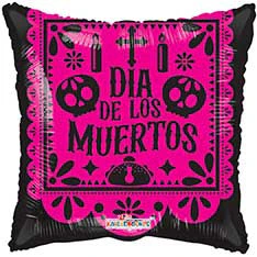 18" Dia De Muertos Decor Gellibean Balloon