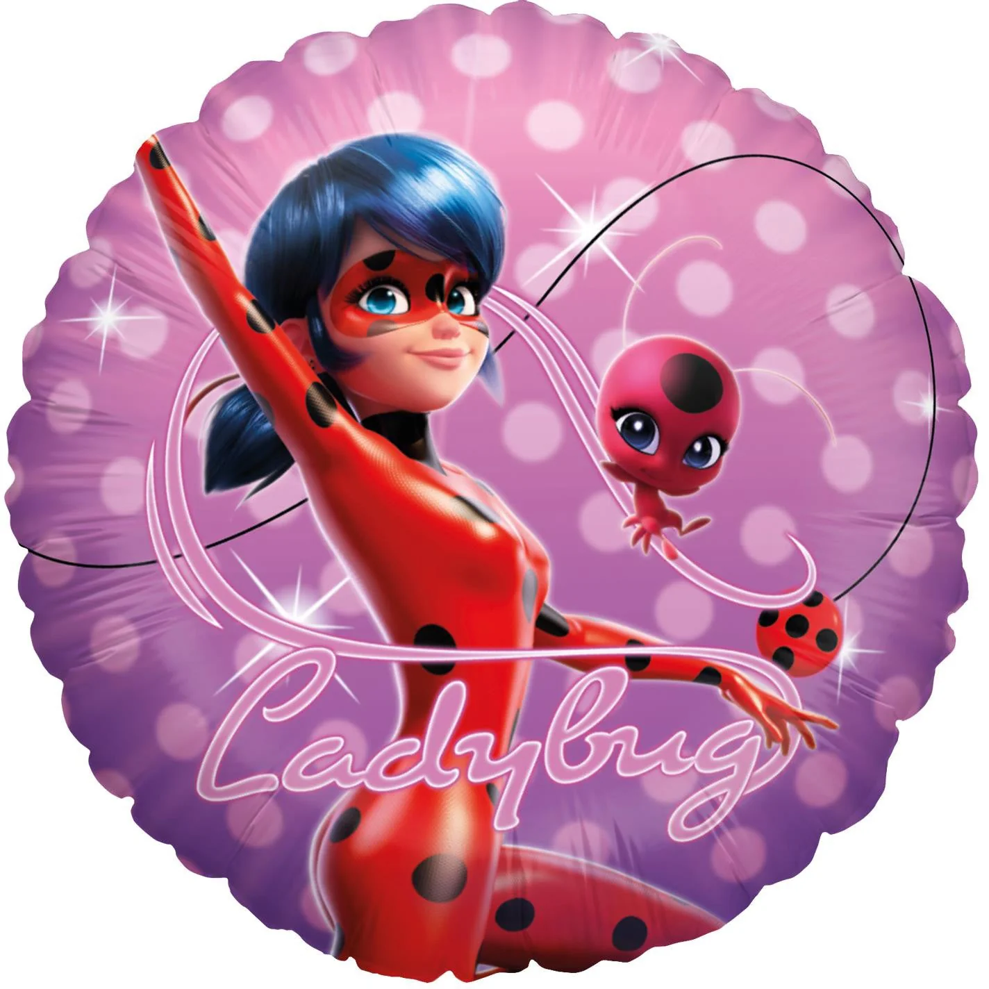 18" Foil Balloon Miraculous Pink