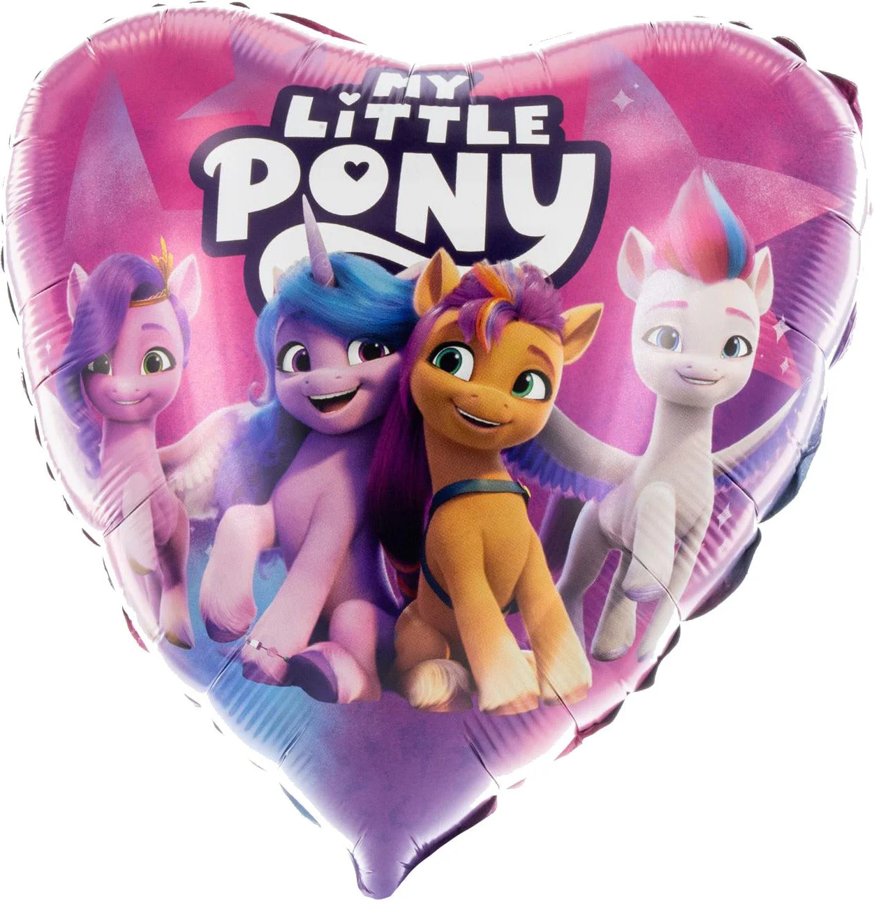 18" Foil Balloon My Little Pony Heart with Friends