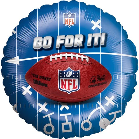 18" Foil Balloon NFL National Football League Go For It.