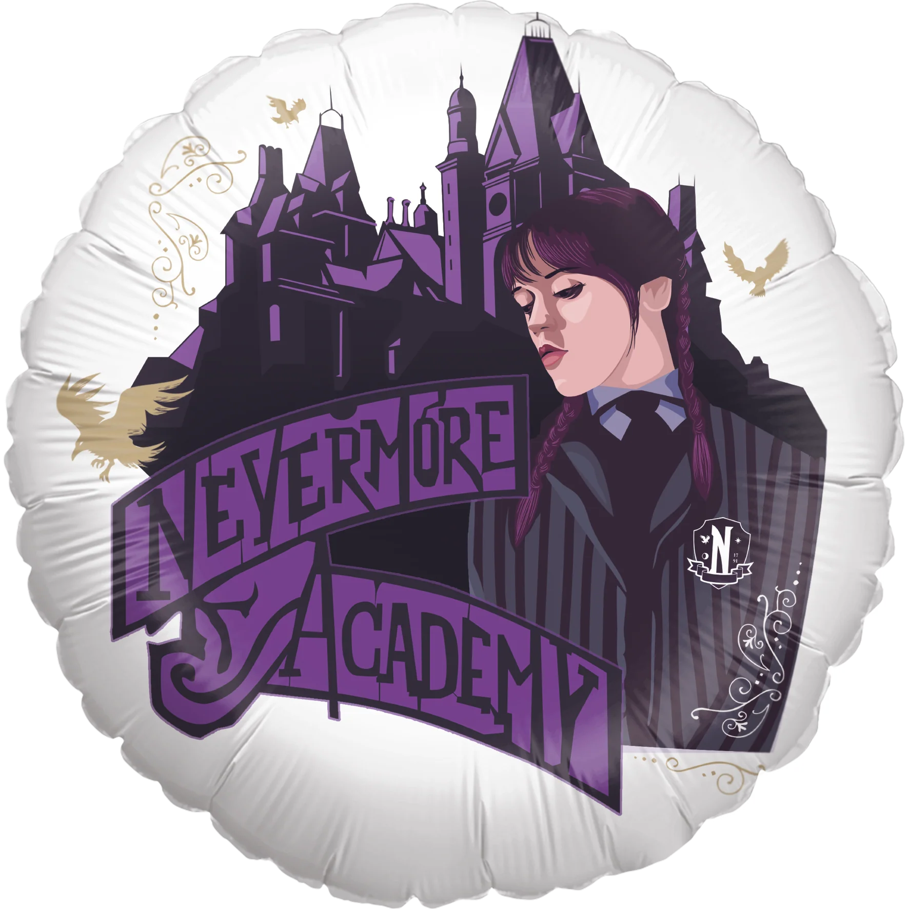 18" Foil Balloon Wednesday Nevermore Academy