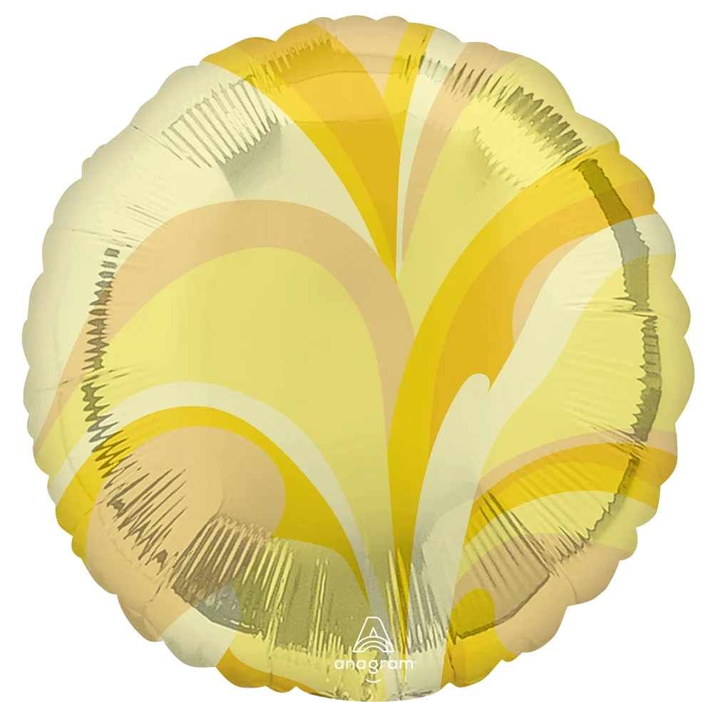 18" Gold Macro Marble Foil Balloon