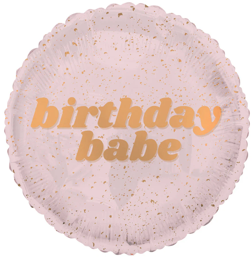 18" Happy Birthday Babe Foil Balloon