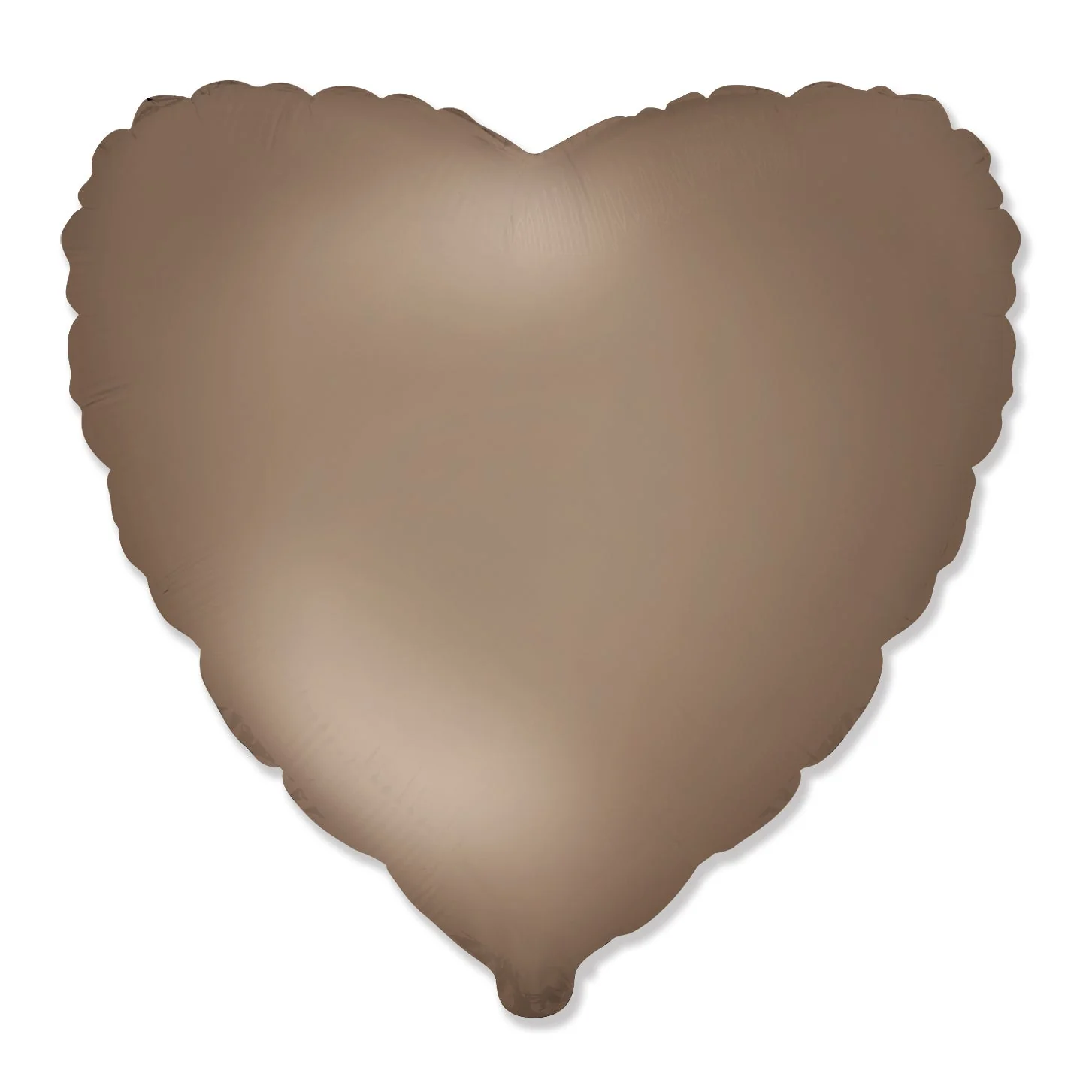 18" Heart Matte Starlight Gold Solid Color Foil Balloon Brand Flexmetal