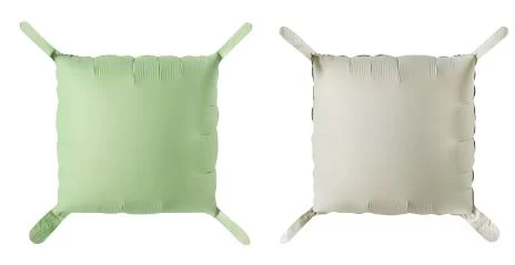 18" Matte Green (Reverse Side Cream) Foil Balloon