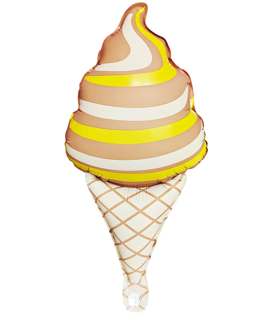 15" Airfill Only Matte Soft Serve Ice Cream Cone Swirl Brown