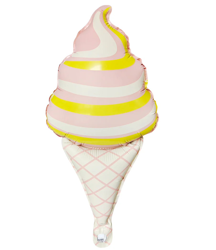 15" Airfill Only Matte Soft Serve Ice Cream Cone Swirl Pink
