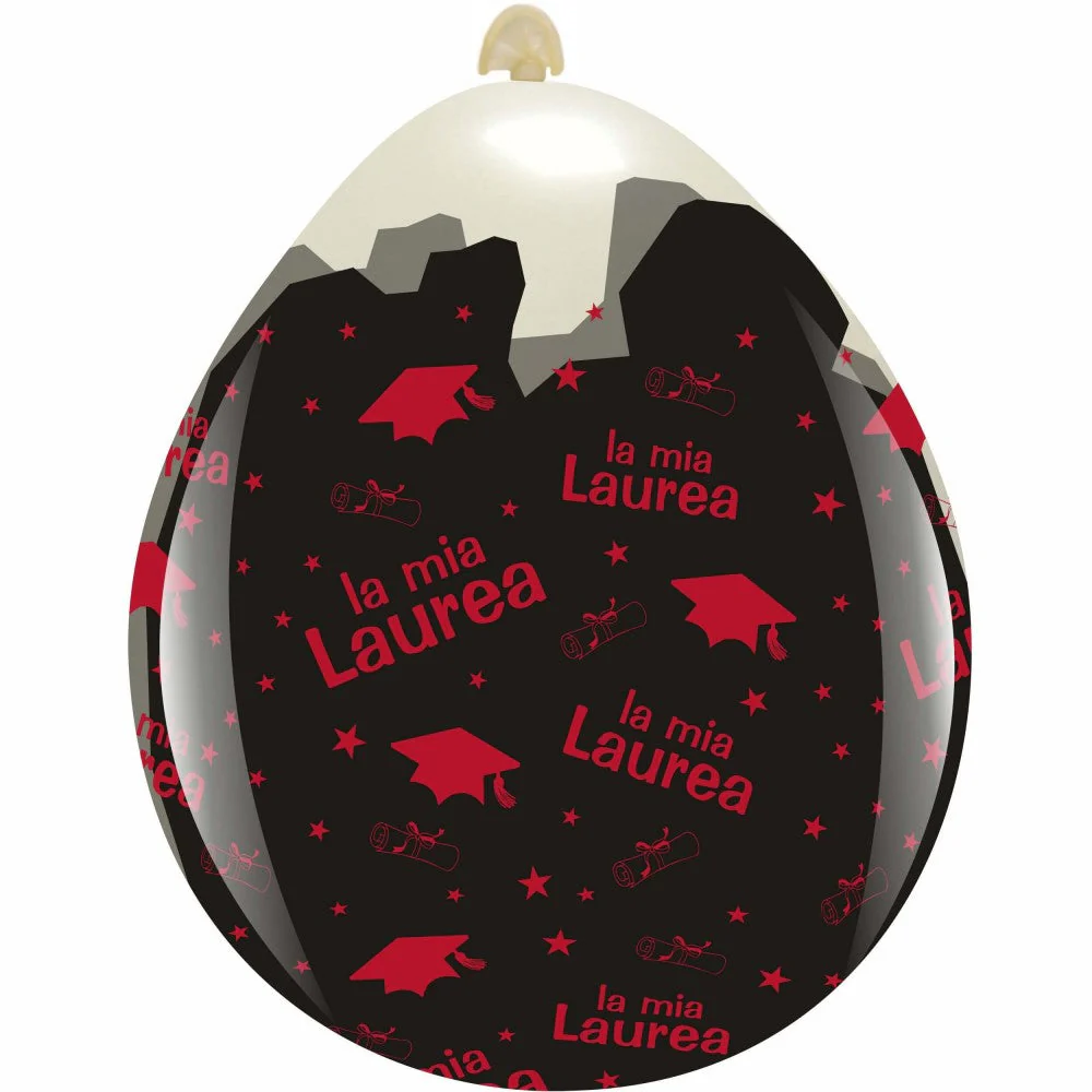 18" My Graduation All Around (10 Per Bag) Cattex Brand Printed Stuffing Latex Balloons