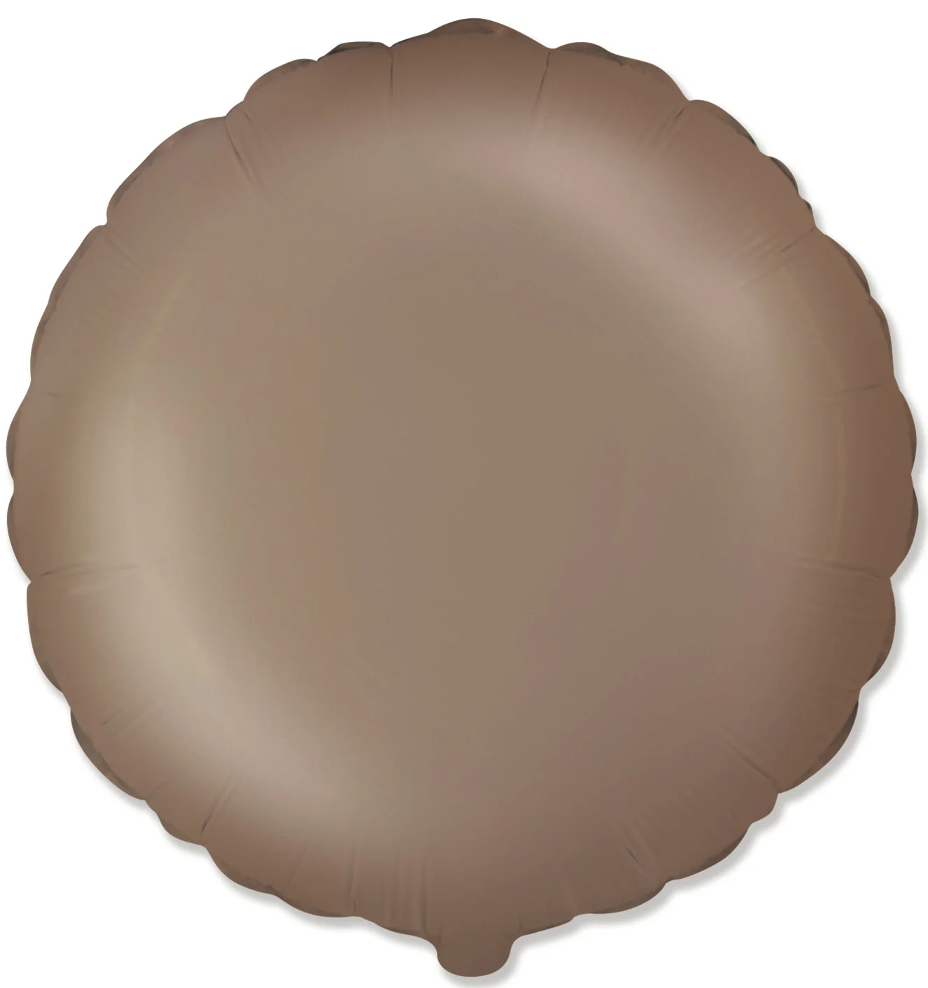 18" Round/Circle Matte Starlight Gold Solid Color Foil Balloon Brand Flexmetal