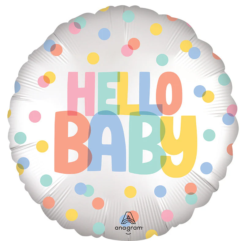 18" Satin Satin Modern Baby Foil Balloon