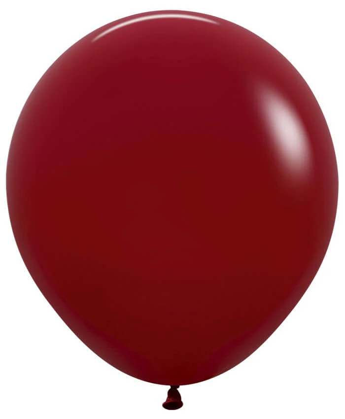 18" Sempertex/Betallatex Latex Balloons (25 Per Bag) Deluxe Imperial Red