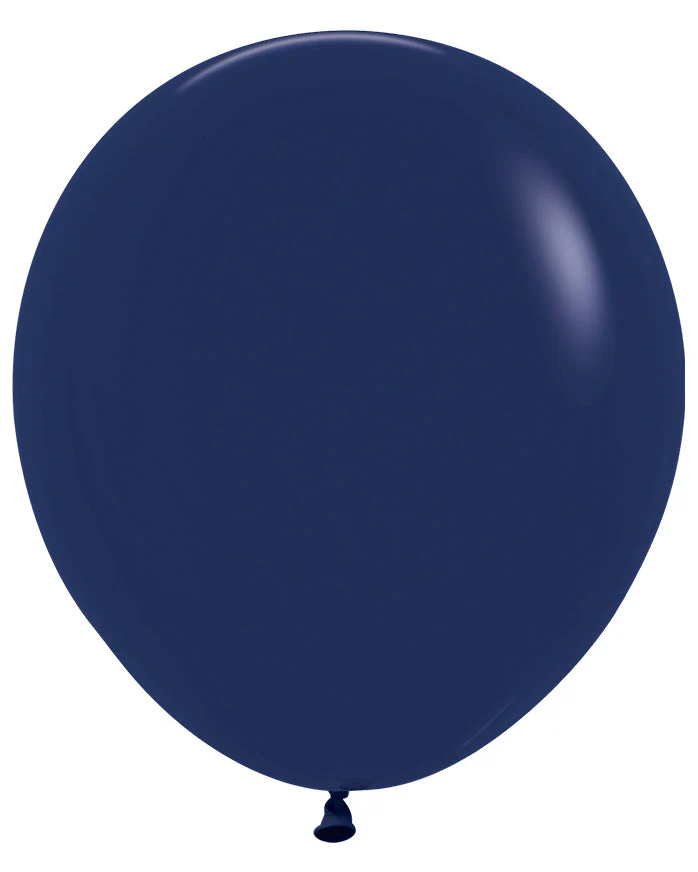 18" Sempertex/Betallatex Latex Balloons (25 Per Bag) Fashion Navy