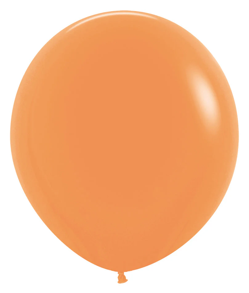 18" Sempertex/Betallatex Latex Balloons (25 Per Bag) Neon Orange