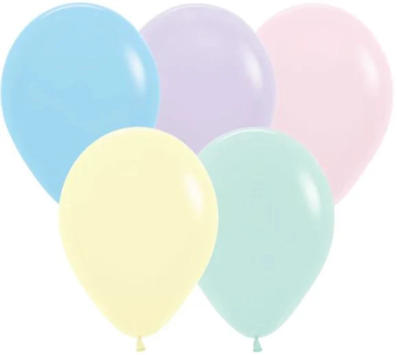 18" Sempertex/Betallatex Latex Balloons (25 Per Bag) Pastel Matte Assortment