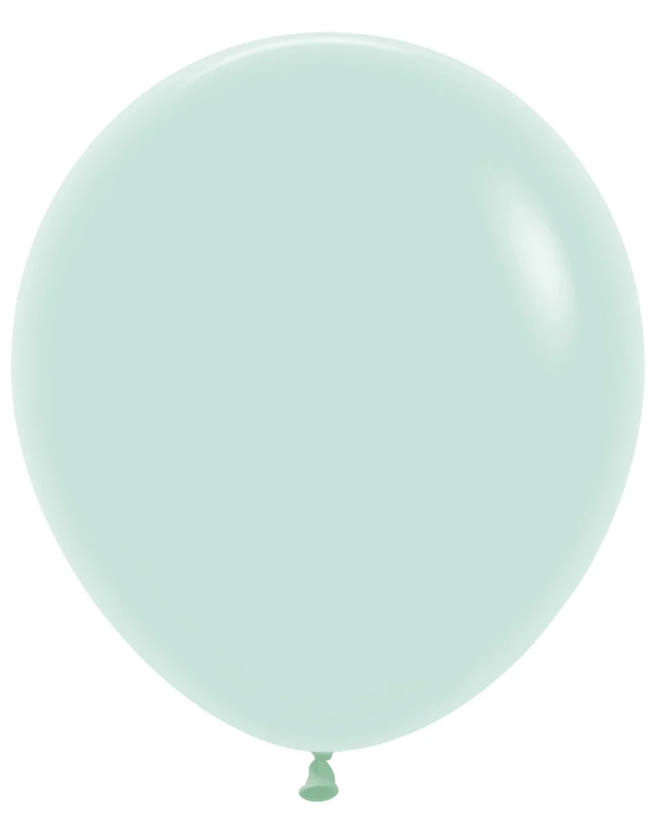 18" Sempertex/Betallatex Latex Balloons (25 Per Bag) Pastel Matte Green