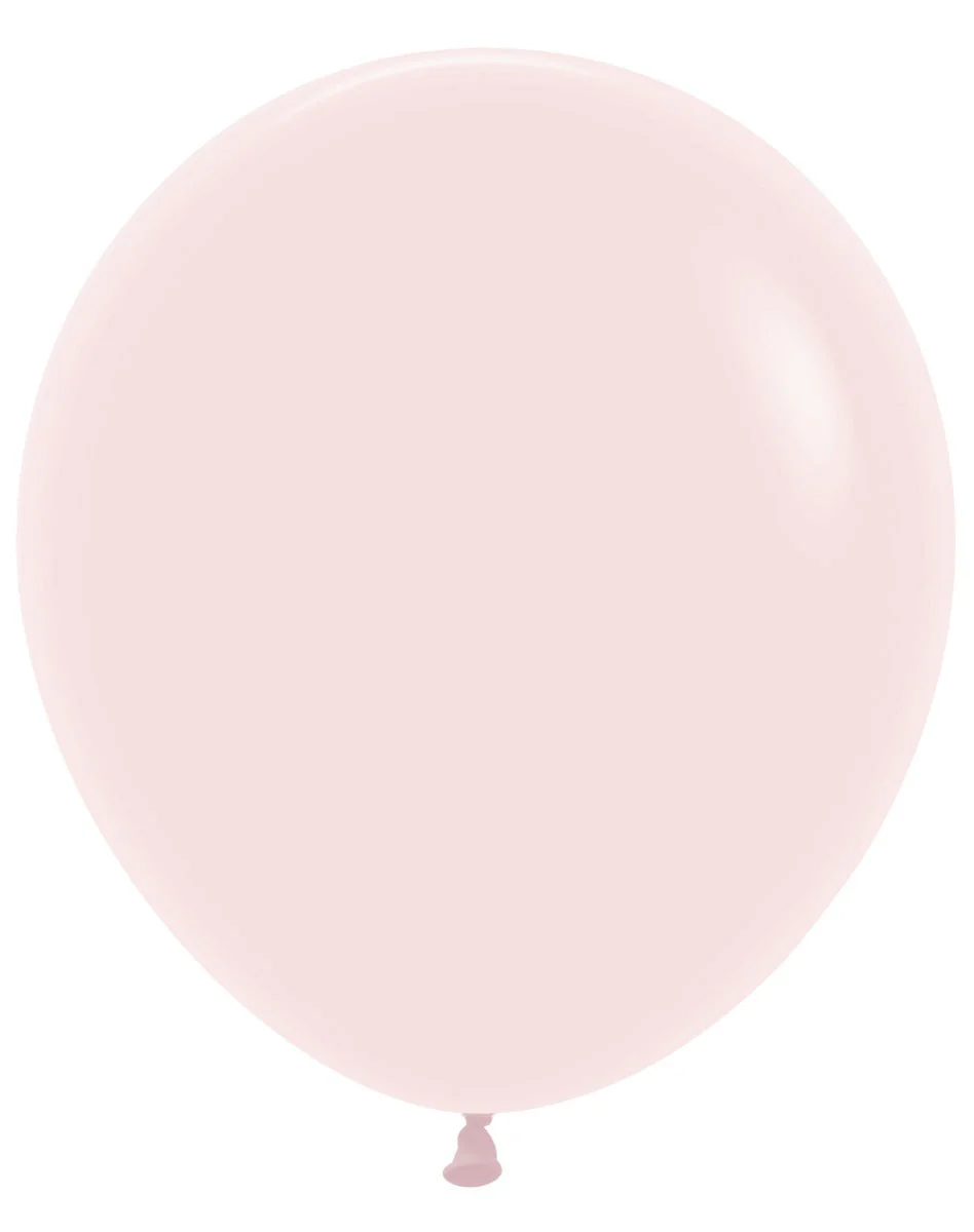 18" Sempertex/Betallatex Latex Balloons (25 Per Bag) Pastel Matte Pink