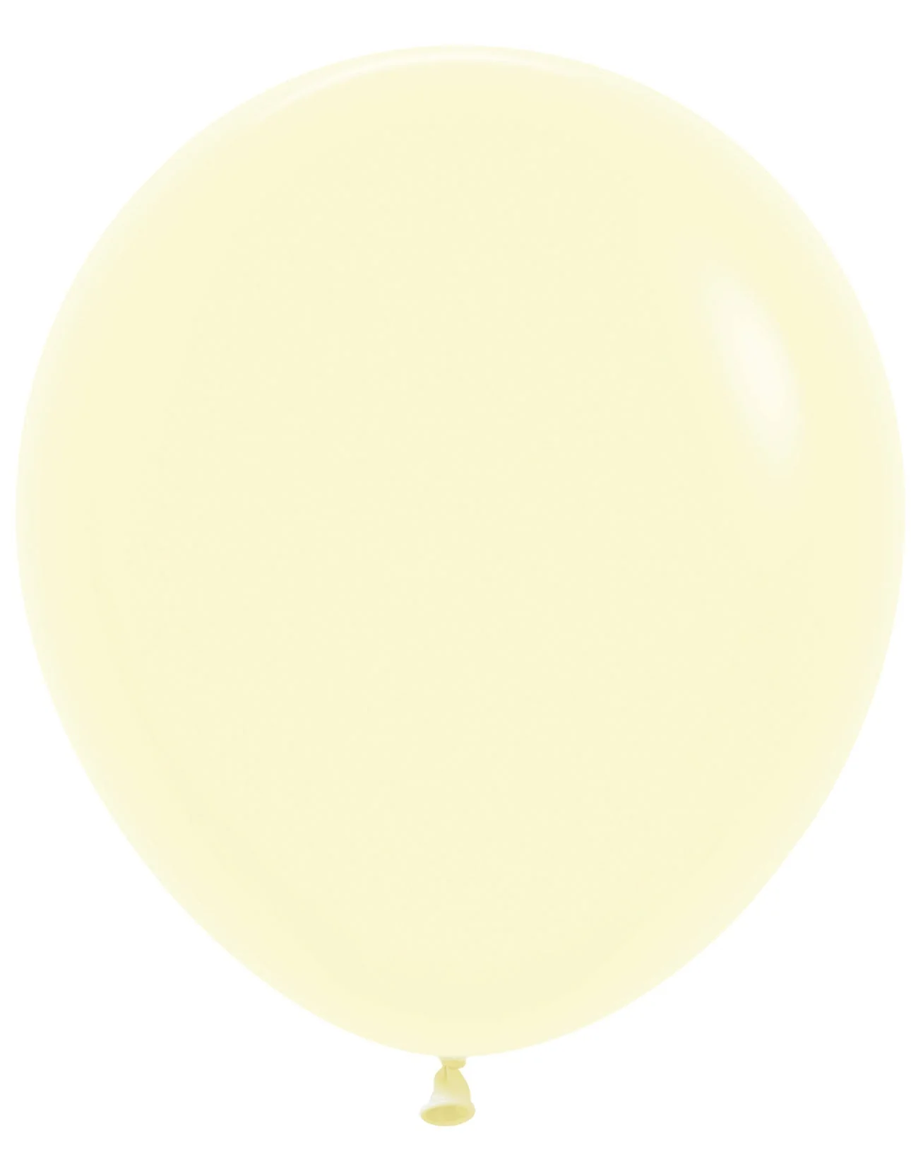 18" Sempertex/Betallatex Latex Balloons (25 Per Bag) Pastel Matte Yellow