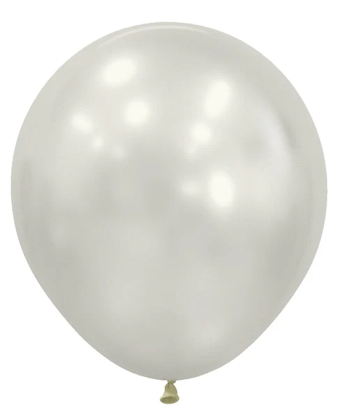 18" Sempertex/Betallatex Latex Balloons (25 Per Bag) Silk Oyster White