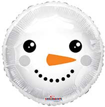18" Snowman and Penguin Face Front/Back Foil Balloon - Image 3
