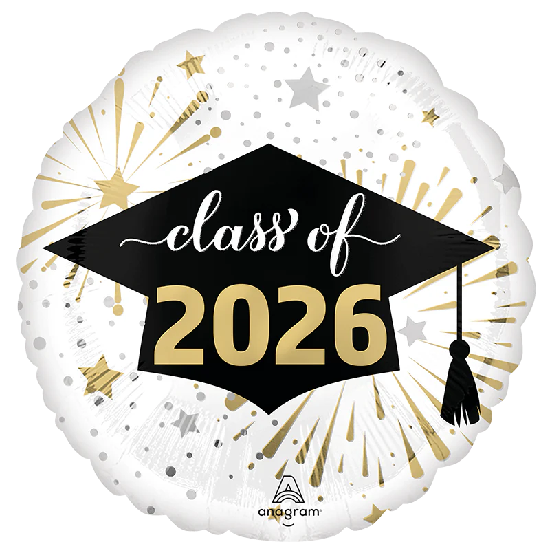18" Standard Class of 2026 Foil Balloon