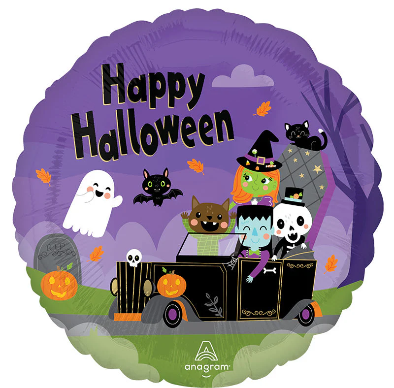 18" Monster Mingle Halloween Foil Balloon