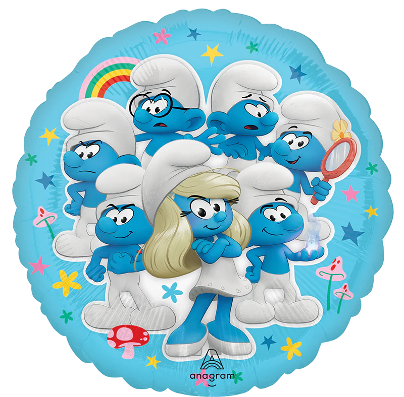 18" Standard Smurfs Movie Foil Balloon