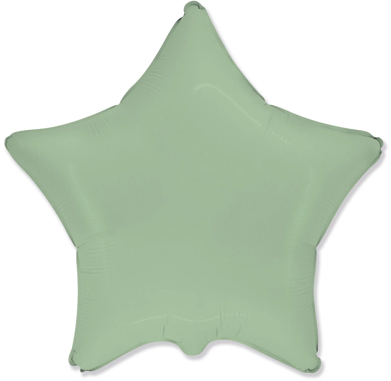18" Star Matte Mint Green Solid Color Foil Balloon Brand Flexmetal