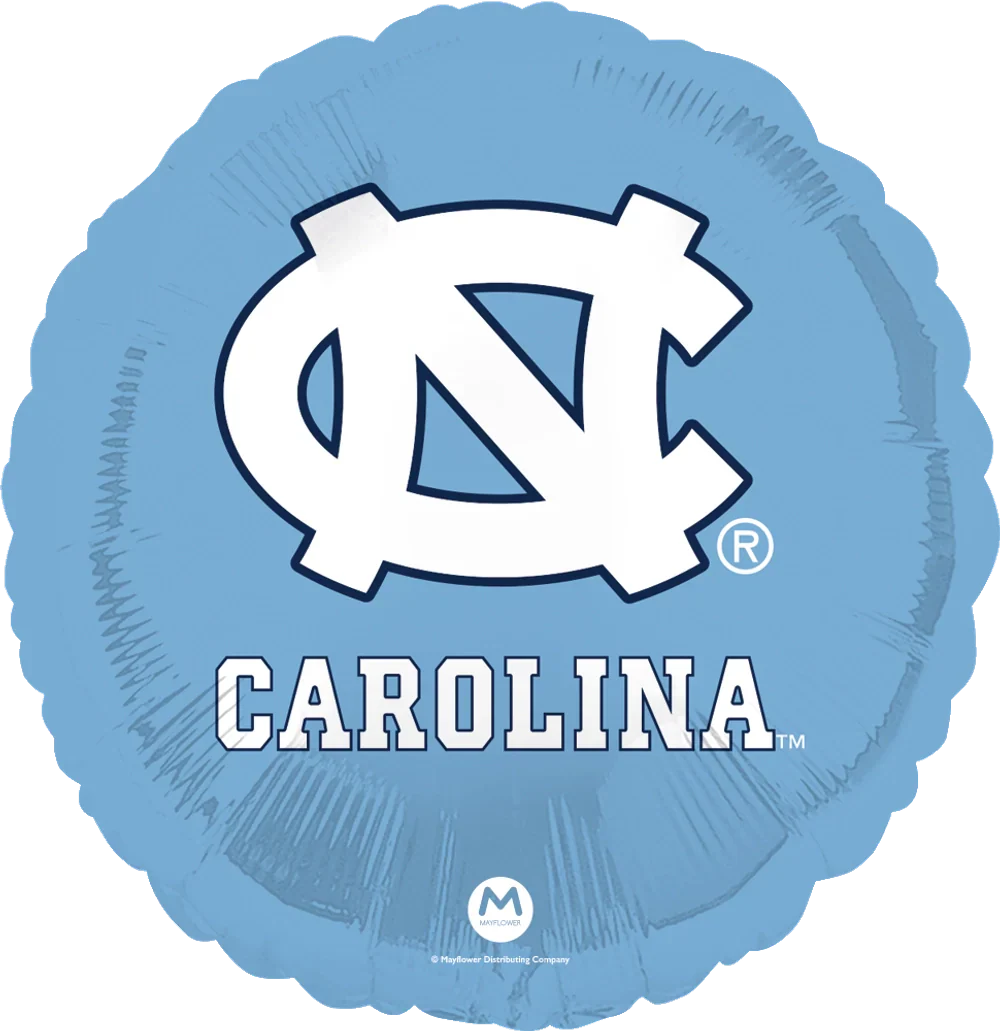 18" Collegiate University of North Carolina Foil Balloon