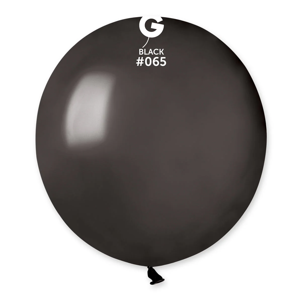 19" Gemar Latex Balloons (Bag of 25) Metallic Black
