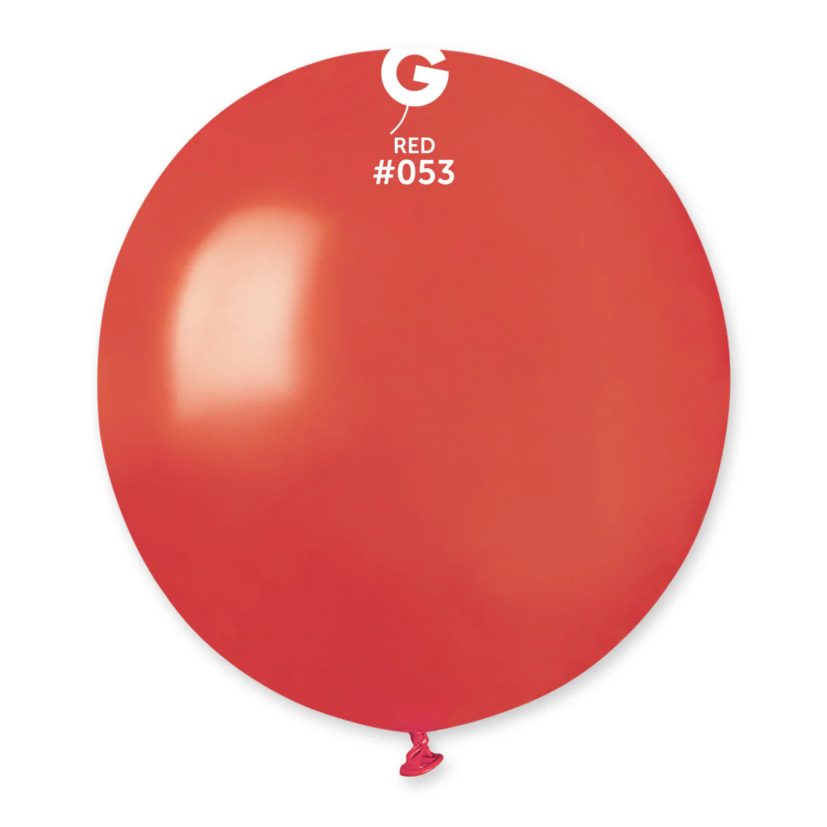 19" Gemar Latex Balloons (Bag of 25) Metallic Deep Red