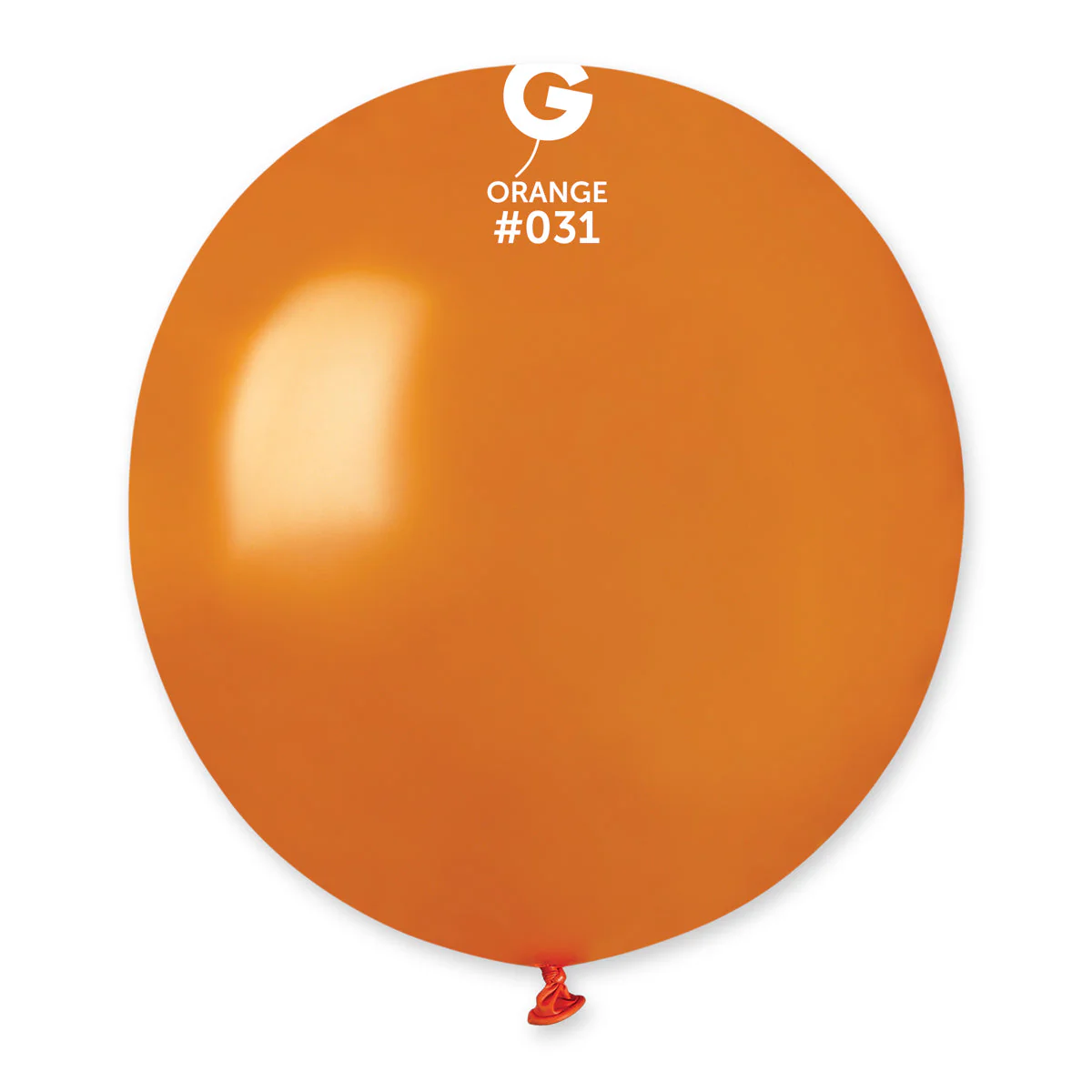 19" Gemar Latex Balloons (Bag of 25) Metallic Orange
