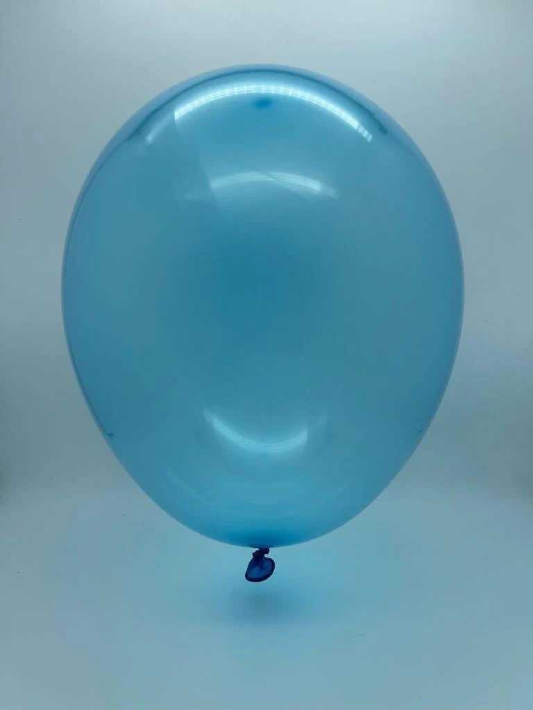 19" Gemar Latex Balloons (Bag of 25) Rainbow Pastel Crystal Sky Blue - Image 2
