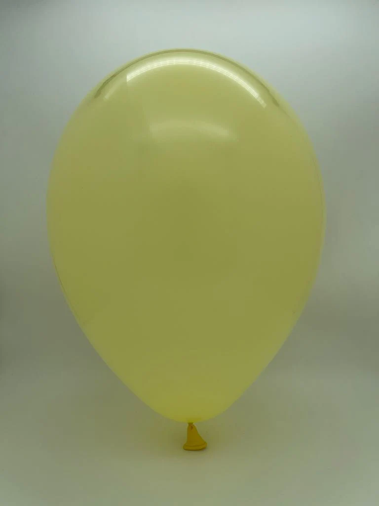 19" Gemar Latex Balloons (Bag of 25) Standard Baby Yellow - Image 2