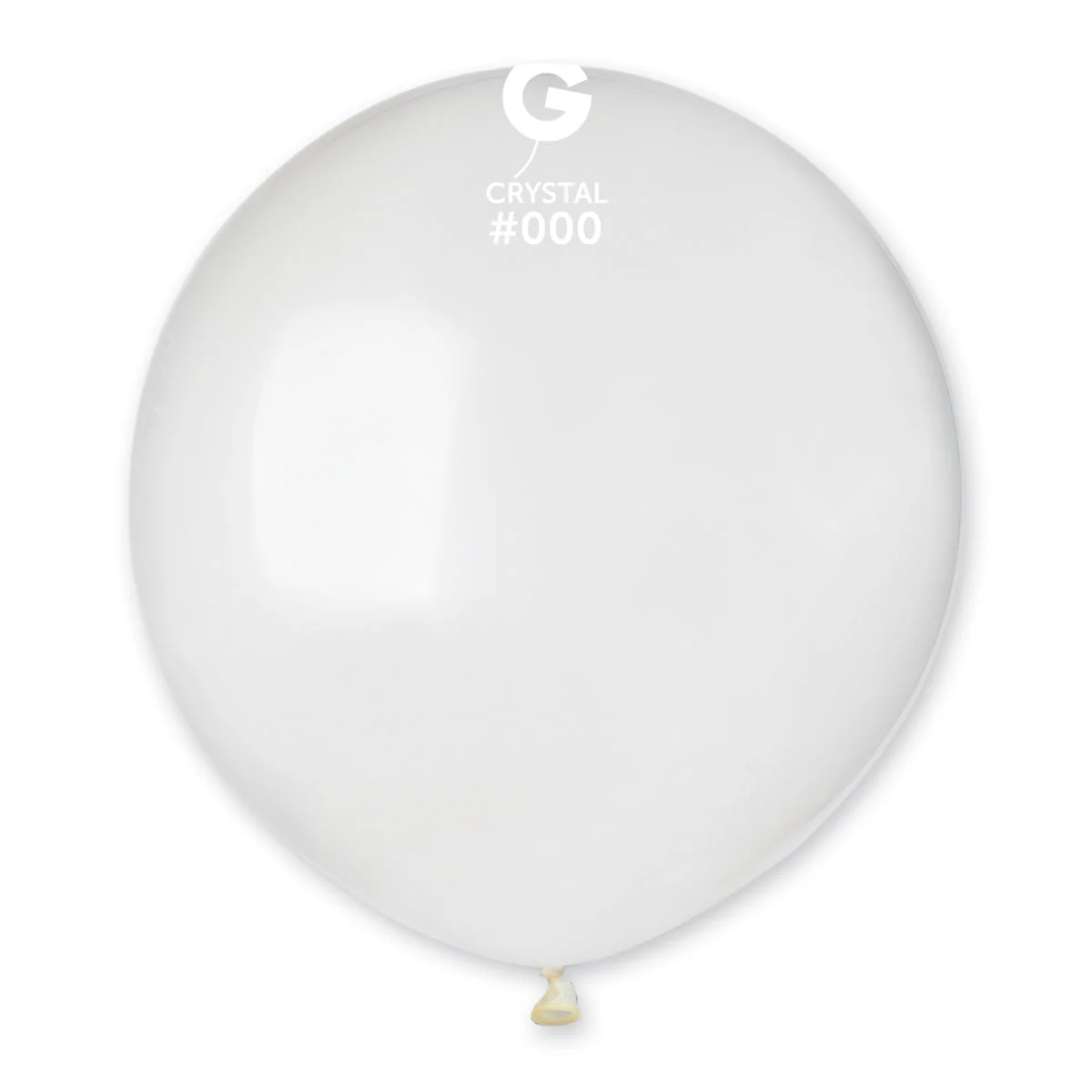 19" Gemar Latex Balloons (Bag of 25) Standard Crystal Clear