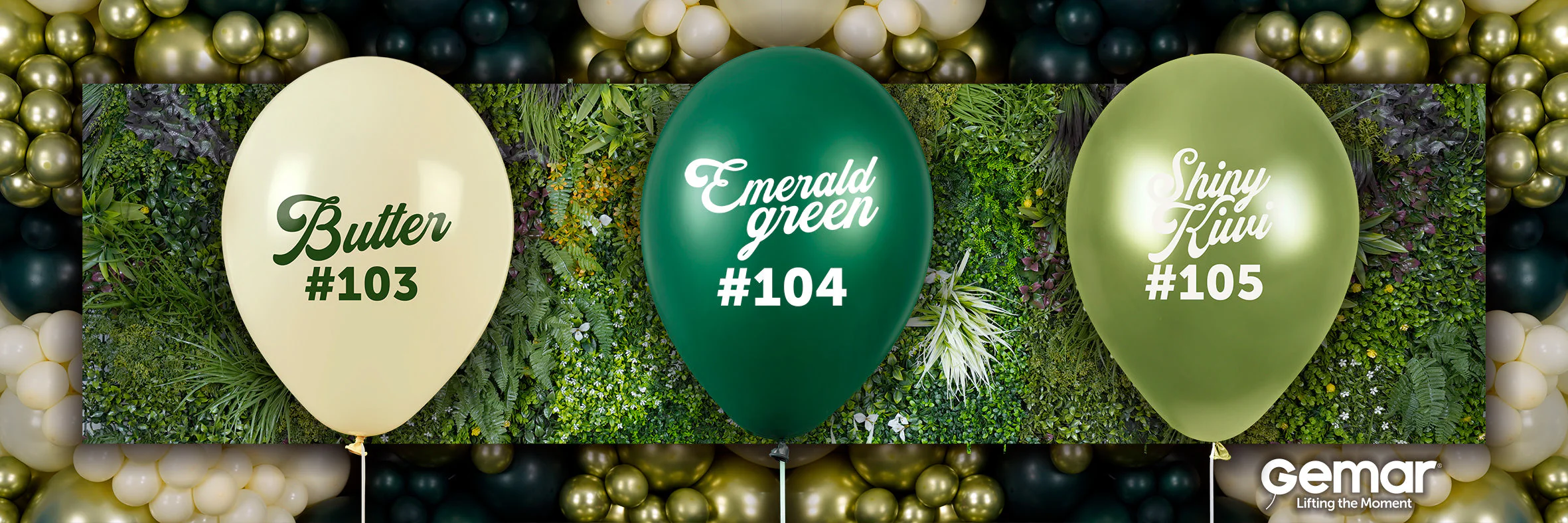 19" Gemar Latex Balloons (Bag of 25) Standard Emerald Green - Image 2