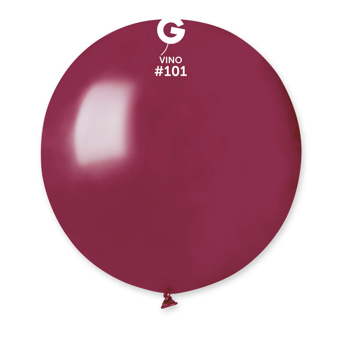 19" Gemar Latex Balloons (Bag of 25) Standard Vino