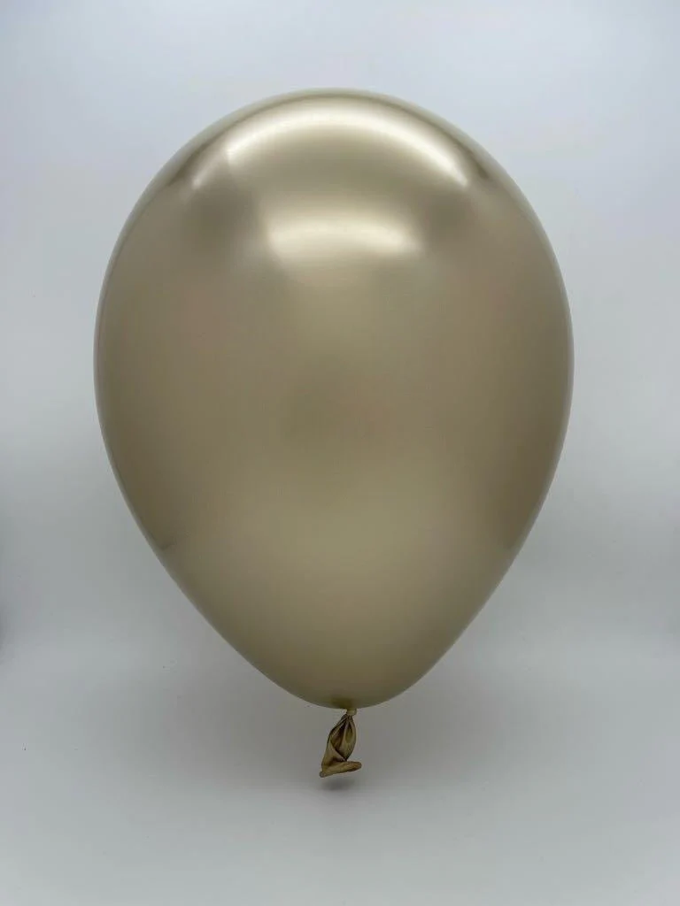 19" Gemar Latex Balloons Pack Of 25 Shiny Gold - Image 2