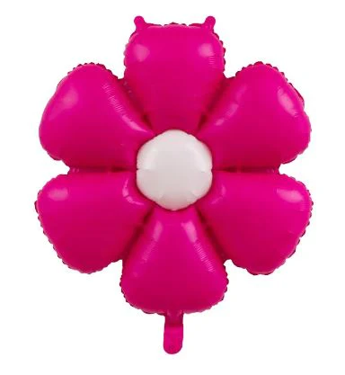 19" Airfill Macaron Color Pink Fuchsia Flower Balloon