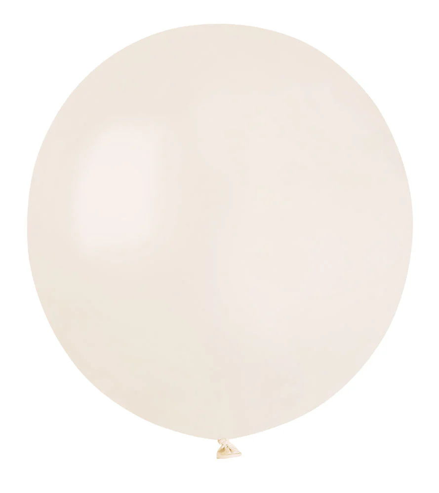 19" Gemar Latex Balloons (Bag of 25) Standard Linen