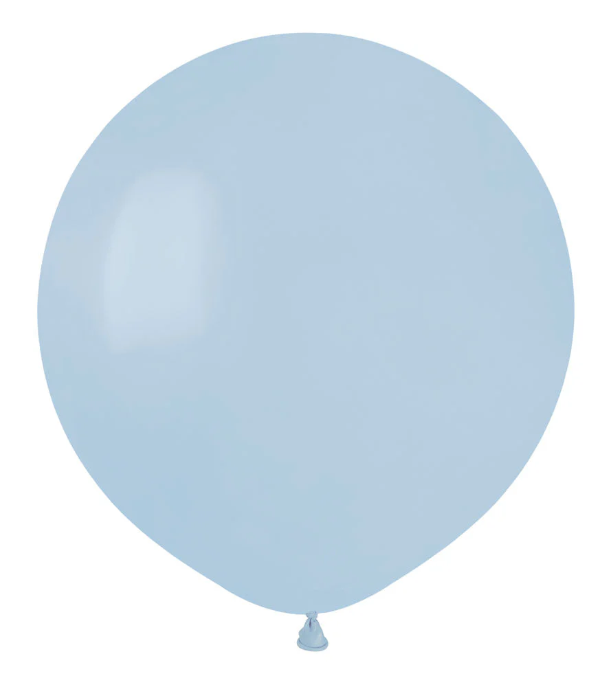 19" Gemar Latex Balloons (Bag of 25) Standard Powder Blue