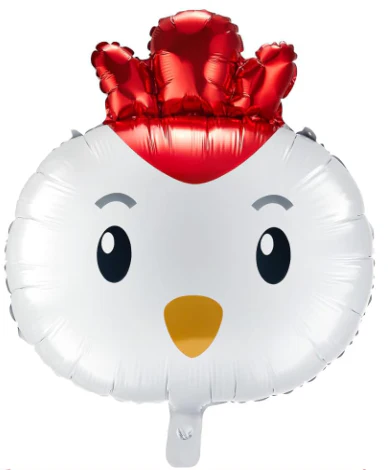 20" Chicken Head Foil Balloon