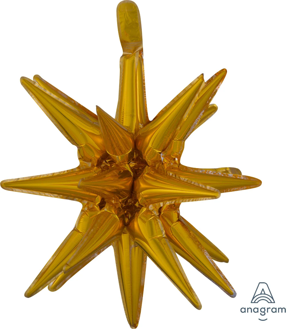 20" Magic Star (One Piece) Small Gold Foil Balloon