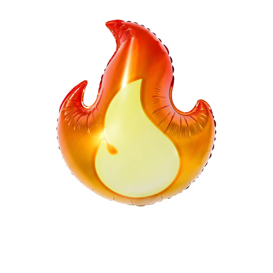 20" Fireman Fire Flame Foil Balloon