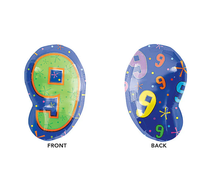 21" Junior Shape 9 Multi-Color Balloon